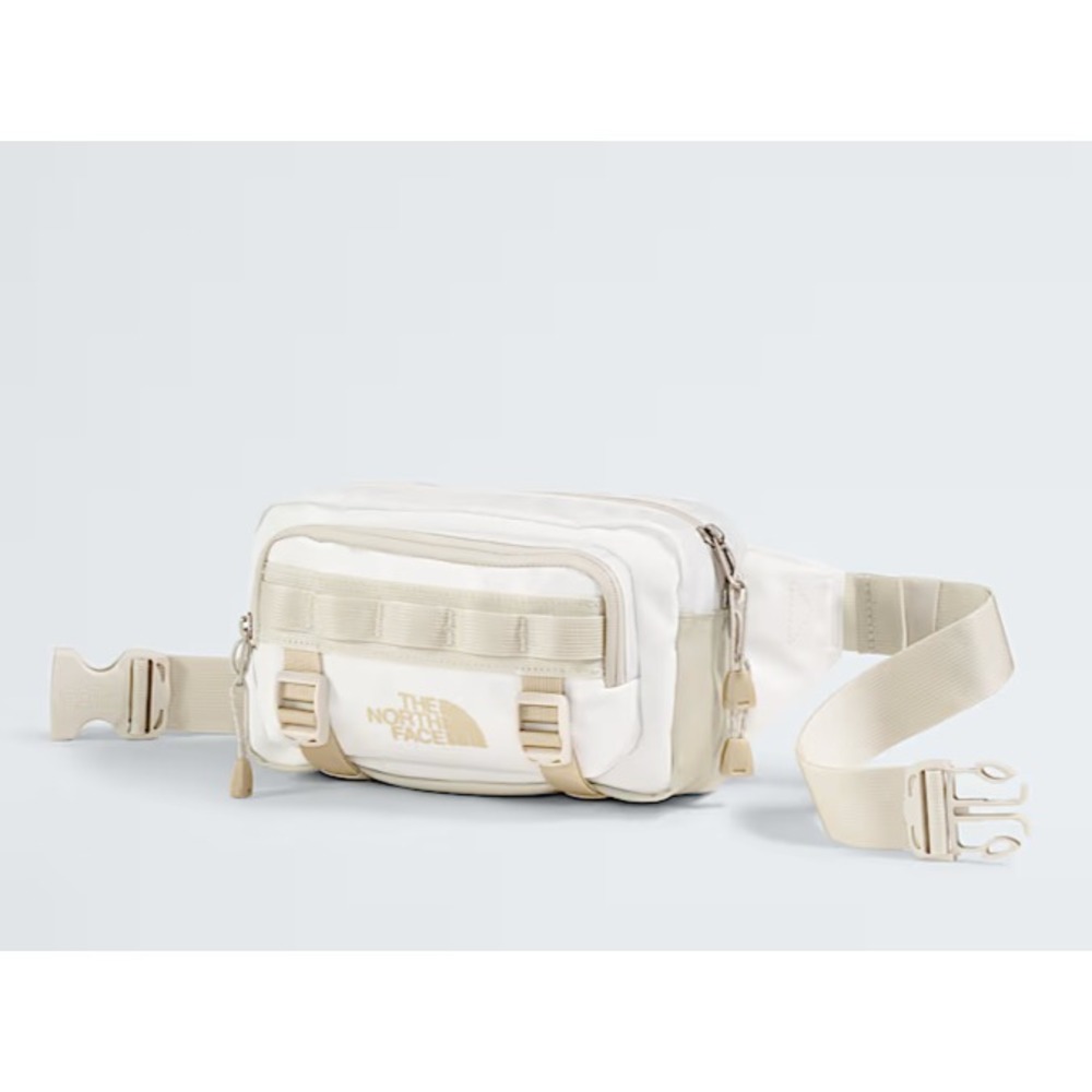 The North Face Base Camp Lumbar Pack Hip Fanny Pack - White Ash/Calacatta